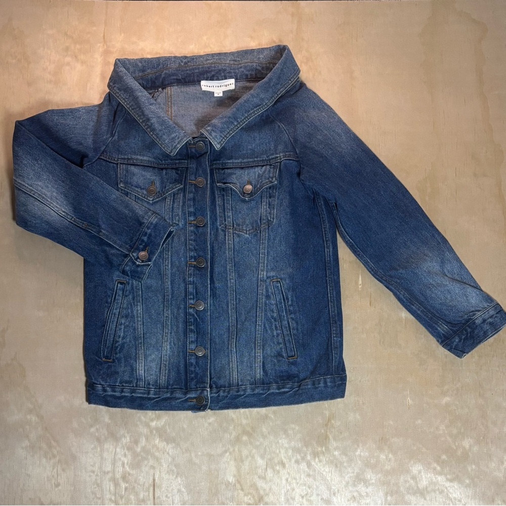 Robert Rodriguez Women’s Off-The-Shoulder Denim Jacket Size XS